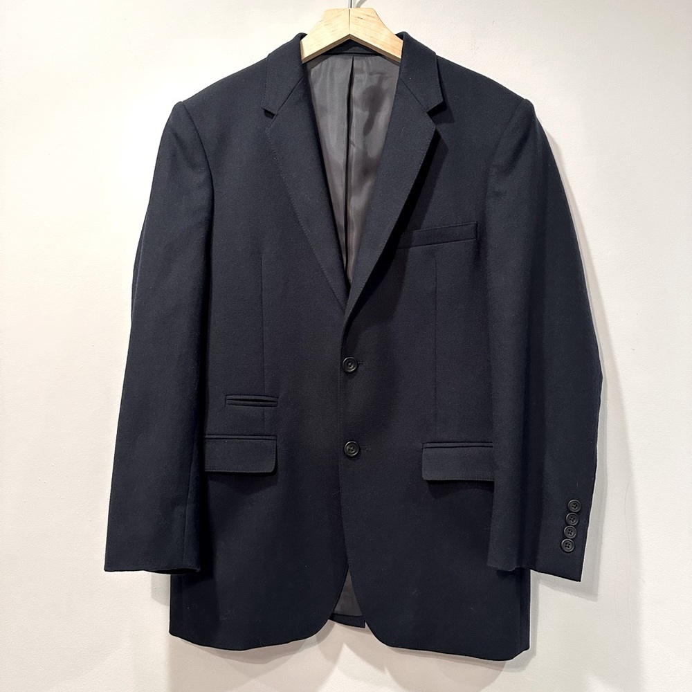 No Nationality 07 Wool Blazer In Navy Blue